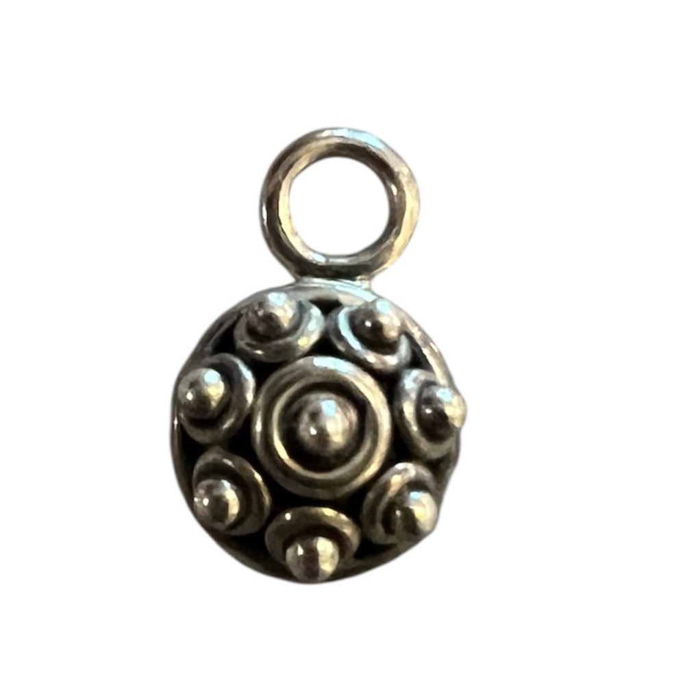 Vintage Doug Paulus Sterling Silver Beaded Design
Pendant Charm.